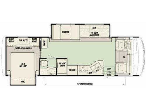 Floorplan - 2011 Newmar Bay Star 2901