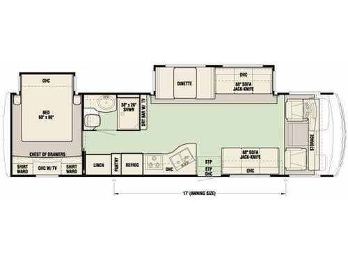 Floorplan - 2011 Newmar Bay Star 3302
