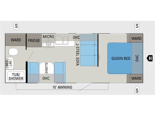 Floorplan - 2011 Jayco Jay Flight 22FB