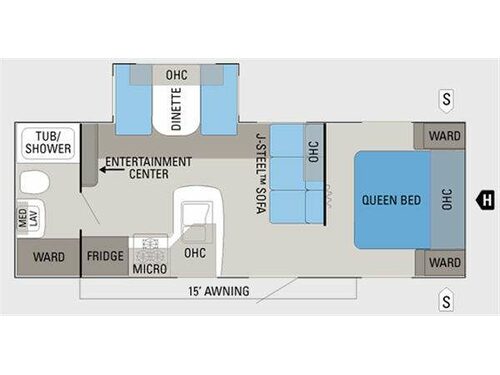 Floorplan - 2011 Jayco Jay Flight 24FBS