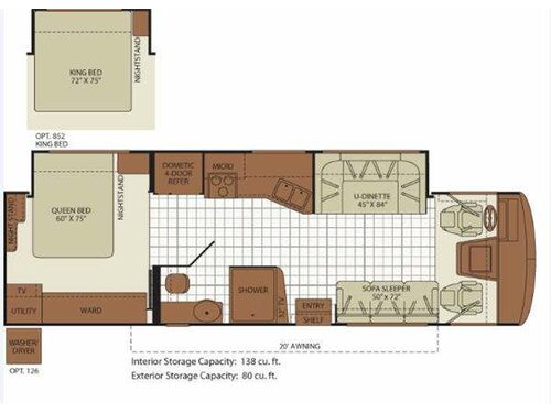 Floorplan - 2011 Fleetwood RV Bounder 33U