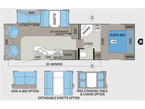 Eagle Super Lite 28.5RLS Floorplan