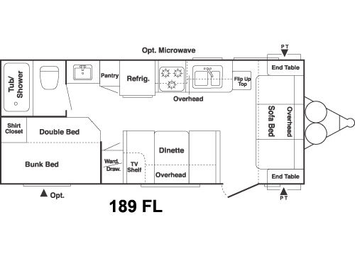 Floorplan - 2006 Keystone RV Springdale 189FL