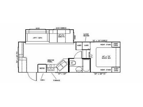 Floorplan - 2003 Thor Chateau 26-5I