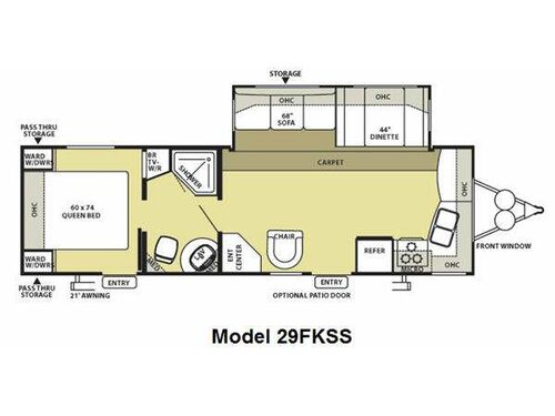 Salem 29FKSS Floorplan