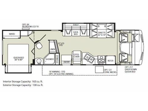 Floorplan - 2011 Fleetwood RV Terra 34DS