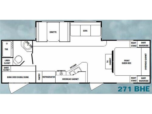 Edgewater 271BHE Floorplan