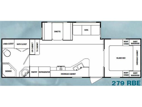 Floorplan - 2010 SunnyBrook Edgewater 279RBE
