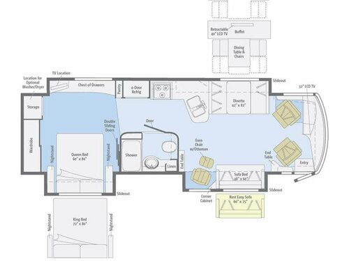Floorplan - 2011 Winnebago Journey Express 34Y
