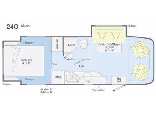 Floorplan - 2011 Winnebago View Profile 24G