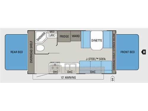 Floorplan - 2011 Jayco Jay Feather Select X19H