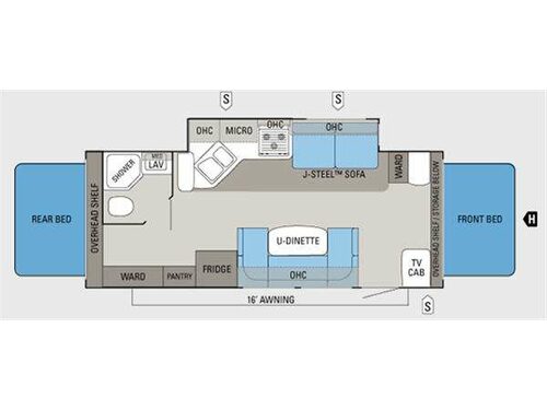 Floorplan - 2011 Jayco Jay Feather Select X23J