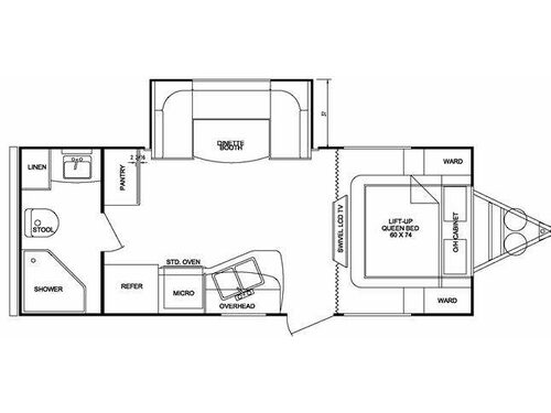 Floorplan - 2011 Cruiser Fun Finder X X-214 WSD
