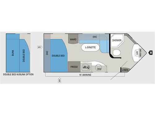 Floorplan - 2011 Jayco Skylark 21FBV