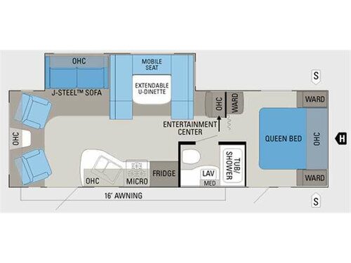 Jay Flight 26RLS Floorplan