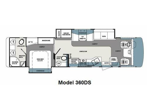Floorplan - 2011 Forest River RV Georgetown 360DS