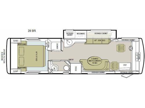 Floorplan - 2011 Tiffin Motorhomes Allegro Breeze 28 BR
