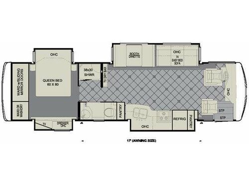 Floorplan - 2011 Newmar Ventana 3433