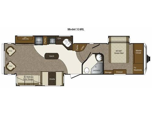 Floorplan - 2011 Keystone RV Laredo 324RL