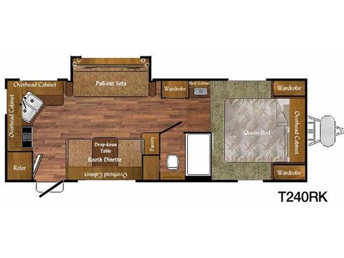 Floorplan - 2011 Komfort Trailblazer 240RK