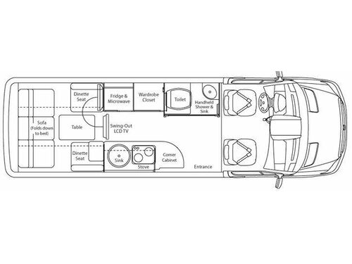 Floorplan - 2011 Leisure Travel Free Spirit Free Spirit Floorplan