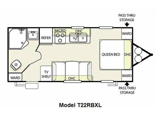 Floorplan - 2011 Forest River RV Salem Cruise Lite 22RBXL