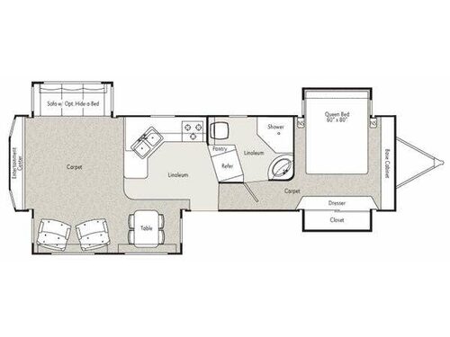 Floorplan - 2011 Peterson Excel Winslow 33RLE