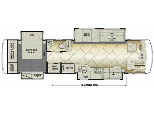Floorplan - 2012 Newmar Ventana LE 3634