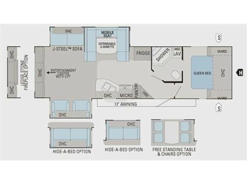 Floorplan - 2011 Jayco Eagle Super Lite 298RES