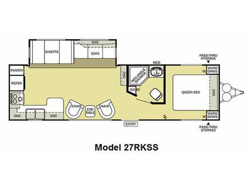 Floorplan - 2012 Forest River RV Salem 27RKSS
