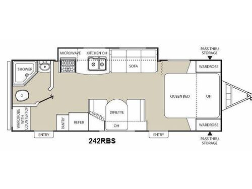 Freedom Express 242RBS Floorplan