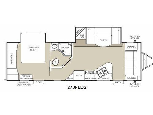 Floorplan - 2012 Coachmen RV Freedom Express 270FLDS