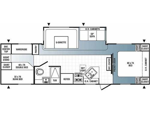 Floorplan - 2012 Palomino Puma 30-FQSS