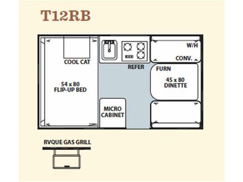 Floorplan - 2012 Forest River RV Flagstaff Hard Side T12RB