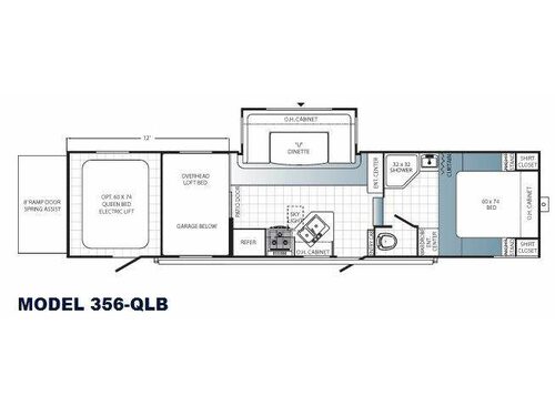 Puma Unleashed 356-QLB Floorplan