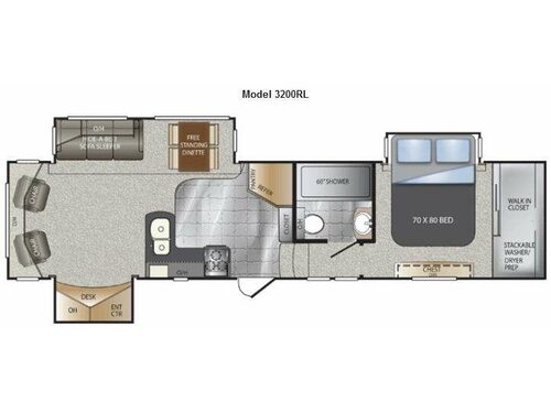 Floorplan - 2012 Keystone RV Alpine 3200RL