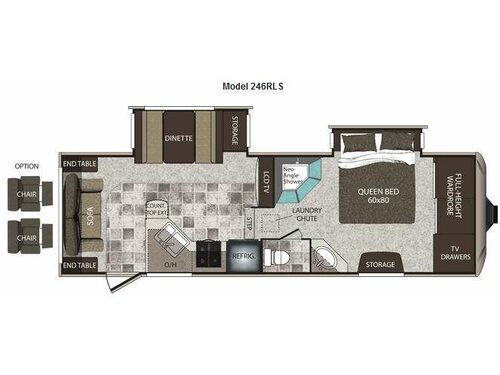 Cougar High Country 246RLS Floorplan