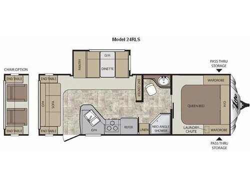 Cougar X-Lite 24RLS Floorplan