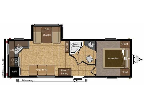 Floorplan - 2012 Keystone RV Hideout 25RKS