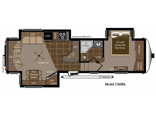 Floorplan - 2012 Keystone RV Montana 3100 RL