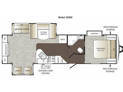 Outback 298RE Floorplan
