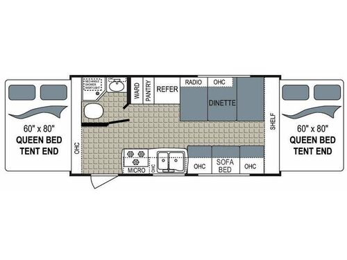 Floorplan - 2012 Dutchmen RV Kodiak 181E