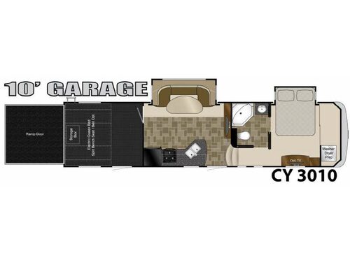 Floorplan - 2012 Heartland Cyclone 3010