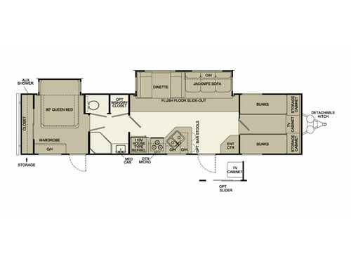 Pilgrim 373 FBDS Floorplan