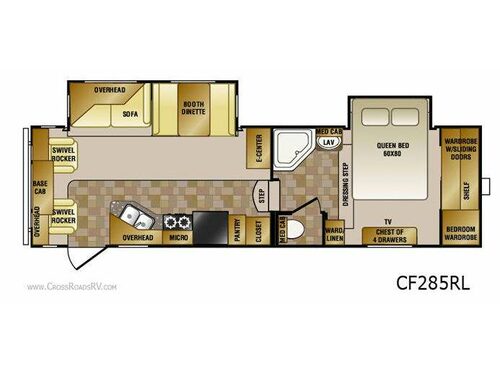 Floorplan - 2011 CrossRoads RV Cruiser CF285RL