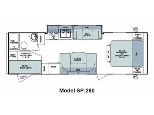 Surveyor Sport SP-280 Floorplan