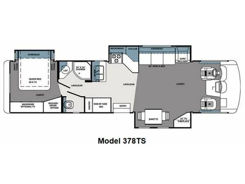 Floorplan - 2012 Forest River RV Georgetown XL 378TS