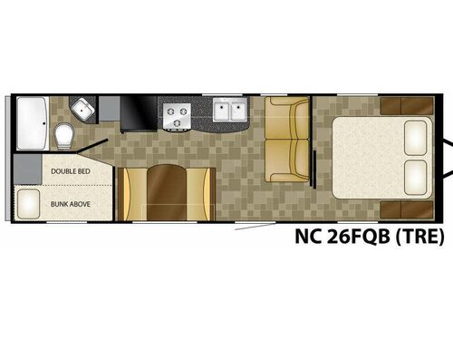 Trail Runner 26FQB Floorplan