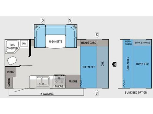 Floorplan - 2012 Jayco Jay Feather Ultra Lite 197