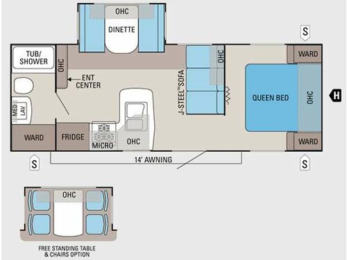 Jay Flight 24FBS Floorplan